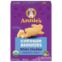 Annie's Homegrown White Cheddar Bunnies Baked Snack Crackers, 7.5 Ounce