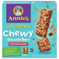 Annie's Homegrown Gluten Free Oatmeal Cookie Granola Bars, 4.9 Ounce