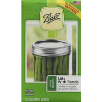 Ball Wide Mouth Mason Jar Lids with Bands, 1 Each