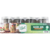 Ball Wide Mouth Pint Mason Jars with Lids & Bands, 12 Each