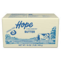 Hope Creamery Unsalted Butter, 1 Pound