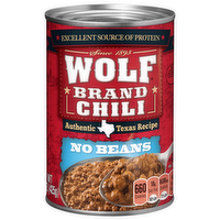 Wolf Brand Chili No Beans, 15 Ounce