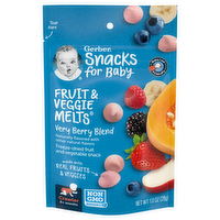 Gerber Snacks for Baby Fruit & Veggie Melts Very Berry Blend Snack Bites, 1 Ounce