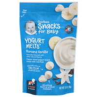 Gerber Snacks for Baby Yogurt Melts Banana Vanilla Yogurt Snack Bites, 1 Ounce