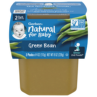 Gerber 2nd Foods Green Beans Baby Food, 2 Each