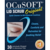Ocusoft Eyelid Cleanser Pre-Moistened Pads, 30 Each