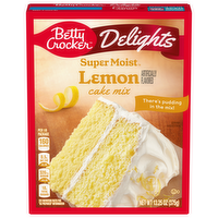 Betty Crocker Delights Super Moist Lemon Cake Mix, 13.25 Ounce