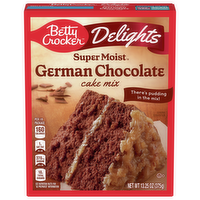 Betty Crocker Delights Super Moist German Chocolate Cake Mix, 13.25 Ounce