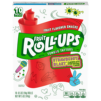 Betty Crocker Fruit Roll-Ups Strawberry Sensation Fruit Flavored Snacks, 10 Each