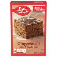 Betty Crocker Gingerbread Cake & Cookie Mix, 14.5 Ounce