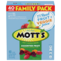 Mott's Assorted Fruit Snacks Family Pack Smart Buy Value Pack, 40 Each