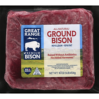 Great Range Premium Ground Bison, 16 Ounce