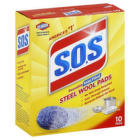 S.O.S. Steel Wool Soap Pads, 10 Each