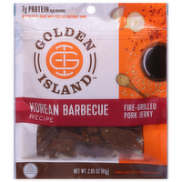 Golden Island Korean Barbecue Recipe Fire-Grilled Pork Jerky, 2.85 Ounce