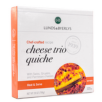 L&B Cheese Trio Quiche, 28 Ounce