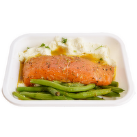 Butchers Kitchen Northern Lights Salmon, Mashed Potatoes & Green Beans Seafood Steamer Meal, 12 Ounce