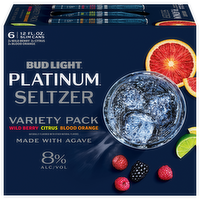 Bud Light Platinum Hard Seltzer Variety Pack, 12 Each