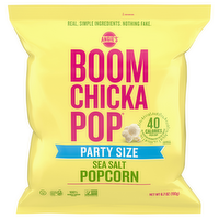 Angie's Boom Chicka Pop Sea Salt Popcorn Party Size, 6.7 Ounce