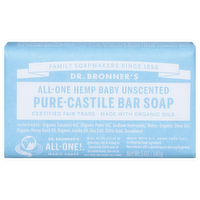 Dr. Bronners Organic Mild Baby Bar Soap, 5 Ounce