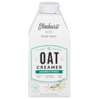 Elmhurst Unsweetened Oat Creamer, 16 Ounce