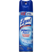 Lysol Power Foam Bathroom Cleaner Aerosol Island Breeze Scent, 24 Ounce