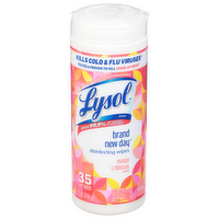 Lysol Disinfecting Wipes Brand New Day Scent, 35 Each