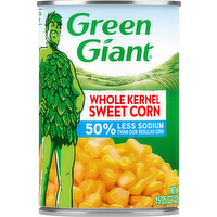 Green Giant Less Sodium Whole Kernel Corn, 15 Ounce