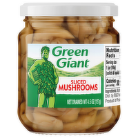 Green Giant Sliced Mushrooms, 4.5 Ounce