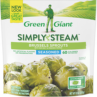 Green Giant Simply Steam Seasoned Brussels Sprouts with Sea Salt & Cracked Pepper, 9 Ounce