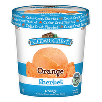 Cedar Crest Orange Sherbet, 16 Ounce