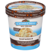 Cedar Crest Shipwreck Ice Cream, 16 Ounce