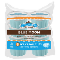 Cedar Crest Blue Moon Ice Cream Cups, 8 Each