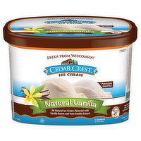 Cedar Crest Natural Vanilla Ice Cream, 48 Ounce