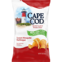 Cape Cod 40% Reduced Fat Sweet Mesquite Barbecue Kettle Cooked Potato Chips, 7.5 Ounce