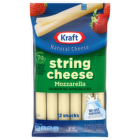 Kraft Mozzarella String Cheese Sticks, 12 Each