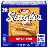 Kraft Singles American Cheese Slices, 12 Ounce