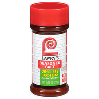 Lawry's 25% Less Sodium Seasoned Salt, 8 Ounce