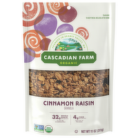 Cascadian Farm Organic Cinnamon Raisin Granola, 11 Ounce