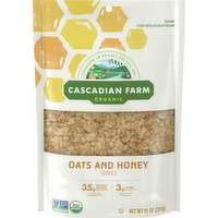 Cascadian Farm Organic Oats & Honey Granola, 11 Ounce