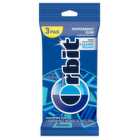 Orbit Peppermint Sugar Free Gum, 3 Each