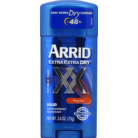 Arrid Extra Extra Dry Regular Solid Antiperspirant Deodorant, 3 Ounce