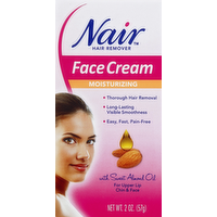 Nair Hair Removal Cream for Upper Lip, Chin and Face, 2 Ounce