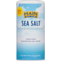Hain Pure Foods Sea Salt, 21 Ounce