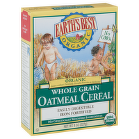 Earth's Best Organic Whole Grain Oatmeal Cereal Baby Food, 8 Ounce