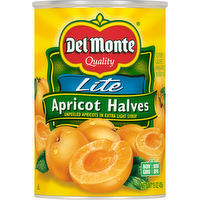 Del Monte Lite Apricot Halves, 15 Ounce