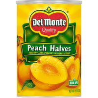 Del Monte Yellow Cling Peach Halves, 15.25 Ounce