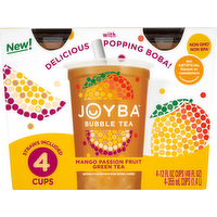 Joyba Bubble Tea Mango Passion Fruit Green Tea, 4 Each