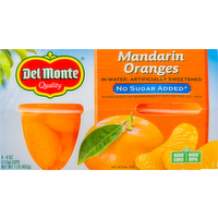 Del Monte No Sugar Added Mandarin Oranges, 4 Each