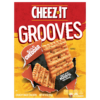 Cheez-It Grooves Original Cheddar Crispy Cracker Chips, 9 Ounce