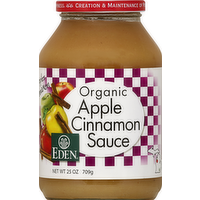 Eden Organic Apple Cinnamon Sauce, 25 Ounce